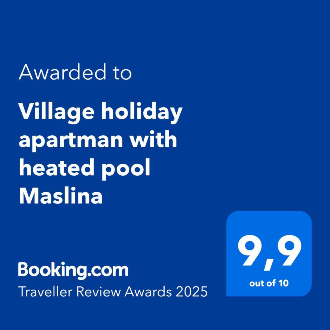 Village Holiday Apartman With Heated Pool Maslina Kostanje Esterno foto